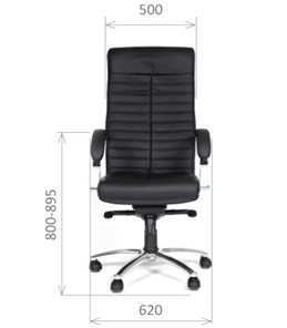 Офисное кресло CHAIRMAN 480 Экокожа премиум черная в Бузулуке - предосмотр 1
